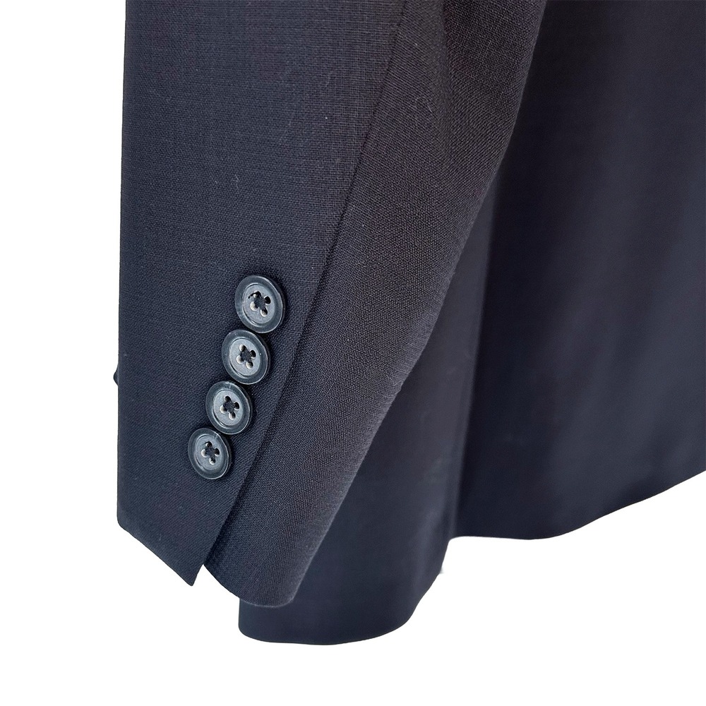 OSCAR DE LA RENTA 100% Wool Sport Coat Blazer • 46L • Navy Blue - Picture 4 of 7